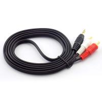 Cable de Audio para teléfonos, divisor de Cable de Audio, adaptador estéreo de música de 3,5mm a 2 RCA macho, adaptador de línea auxiliar de Audio, conector Jack - details 3