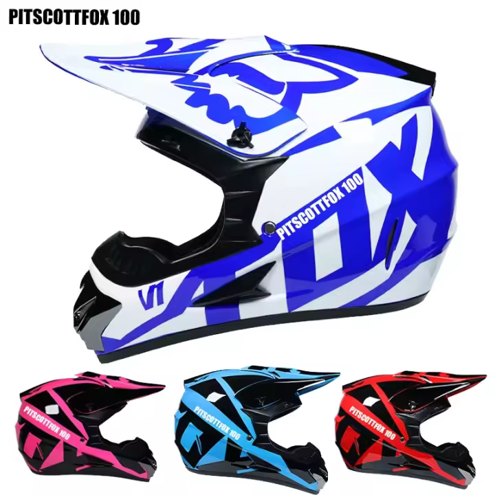 Casco completo de Motocross para niños y jóvenes, protector V1 para motocicleta, todoterreno, ciclismo, gran oferta - 1