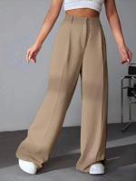 Pantalones de vestir clásicos nuevos en pantalones femeninos de pierna recta cómodos pantalones de mujer de cintura alta sólidos calientes - details 2
