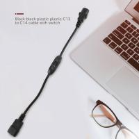 Cable de alimentación PDU UPS especial, IEC 320 C14 a C13 con interruptor de encendido/apagado, 30cm, negro - details 4