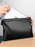 Bolsa de Suafte para Hombres Diseño de Monedero de Tarjeta de Cuero PU con Característica de Cremallera Bolsa de Mano con Correa Ideal para Teléfono y iPad - details 9