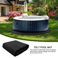 Alfombra de tela para suelo de piscina, forro circular/cuadrado, portátil, resistente, duradera, orgánica, 4M - details 1