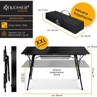 Mesa de Camping Plegable Marco de Aluminio Tablero Enganchable Ajuste de Altura Incluso - details 33