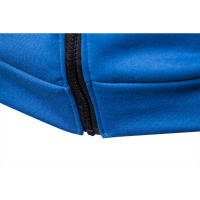 Conjunto deportivo informal para hombre con chaqueta de forro polar y pantalones con cierre de cremallera, estilo europeo y americano, color sólido, otoño invierno - details 12