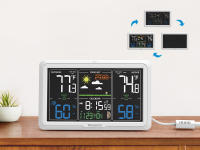 Newentor Termómetro y Hygrométrico para Interior y Exterior Inalámbrico con Pantalla de 7.5 pulgadas Clock Atómico para la Casa - details 2