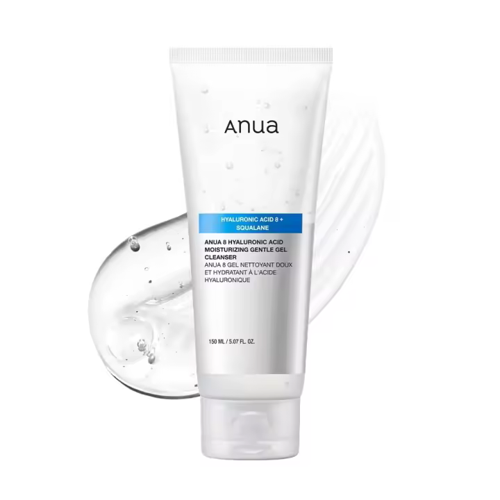 ANUA Gel Hidratante Suave Ácido Hialurónico, Escualano, Ceramida, Limpiador Facial Espumoso, Equilibrio de pH, Cara Hidratante Diaria - 1