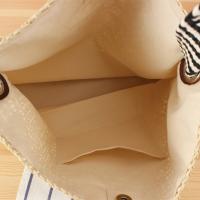 2025 nueva mujer estilo marino versátil cuerda de papel bolsa tejida correa de hombro anudada nicho de vacaciones bolsa tejida bolsa de playa - details 2