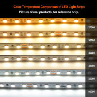 Tira de luces LED de espectro completo, cinta Flexible de diodo de 10M y 24V, SMD2835, 120Leds/m, 2700K, 3500K, 6000K, no impermeable, RA98 - details 2
