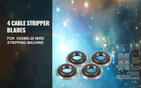 SucceBuy Cuchillas pelacables Paquete de 4 cuchillas de repuesto Cortador de tubos de aleación de templado a alta temperatura para pelado de alambre de cobre de desecho HXSMS-26 - details 0