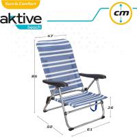 Conjunto 2 Sillas Pleg Alu 5pos 61x50x85cm C/asa-mykonos - details 1