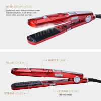 Plancha de pelo portátil, peine de cerámica profesional para salón, planchas planas, nuevo diseño, plancha de pelo a vapor, superventas - details 3