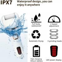 Removedor de callos de pie eléctrico recargable portátil profesional, regalo ideal para piel seca y agrietada, cuidado de los pies - details 4