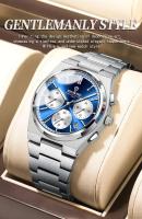 Reloj de Piloto de Lujo Premium Automático, Funcional Multifuncional, Resistente al Agua, Correa de Cuero Accesorio de Moda para Hombres - details 8