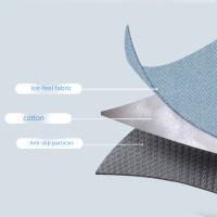 Estera de enfriamiento duradera de seda de hielo para mascotas con almohada, cama refrescante para perros resistente a mordeduras, almohadilla de verano Rectangular transpirable para mascotas para cachorros y gatos - details 7