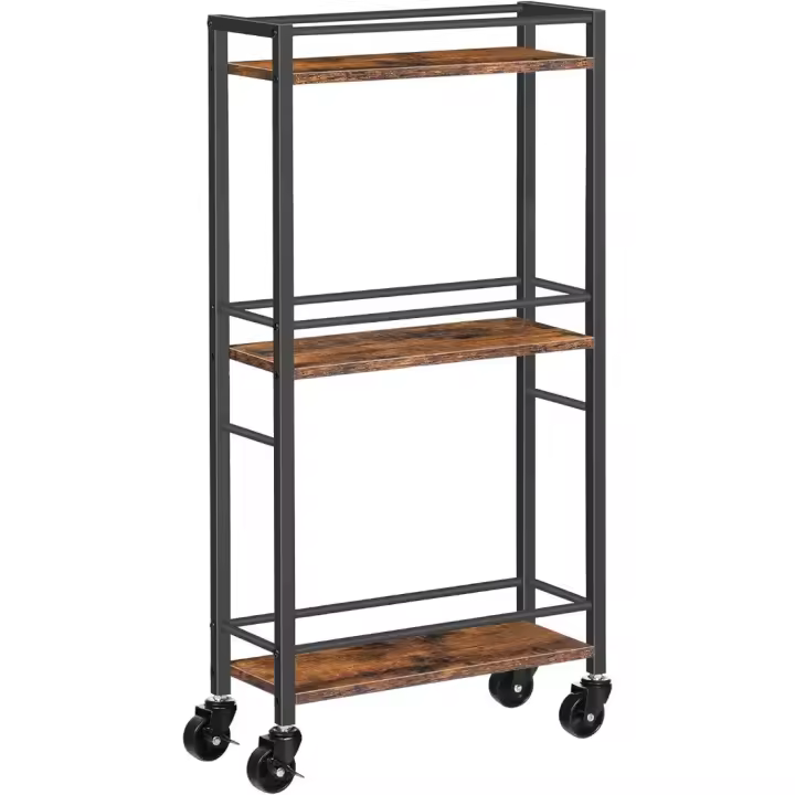 Carrito de Almacenamiento Práctico Ancho de 40,7x Altura de 15x Ruedas - 1