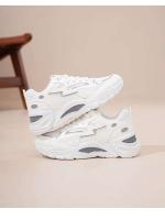 Zapatillas de deporte de suela gruesa para mujer, zapatos informales de malla transpirable con cierre de cordones, versátiles para temporada de otoño, 2025 - details 13