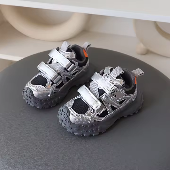 Estudiantes masculinos y femeninos primavera y otoño nueva malla de suela suave zapatos deportivos para niños medianos y pequeños zapatos de papá de suela suave antideslizante resistente a la suciedad - 1
