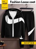 Ropa deportiva para hombre, traje informal con capucha, cárdigan para correr, conjunto de 2 piezas, Otoño e Invierno - details 11