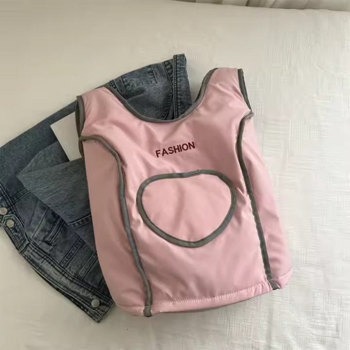 Bordado de letras amor chaleco mochila Nylon gran capacidad estudiantes bolso escolar bolsa de almacenamiento bolso de hombro mochilas - 1