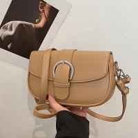 Bolso de Hombro Retro Versátil para Mujeres Diseño Único, Cierre Magnético, Correa Ajustable, Moda Premium, Color Sólido Ideal para Fiestas, Comisión de Trabajo, Vacaciones Casuales (Disponible en Negro/Khaki) - details 3