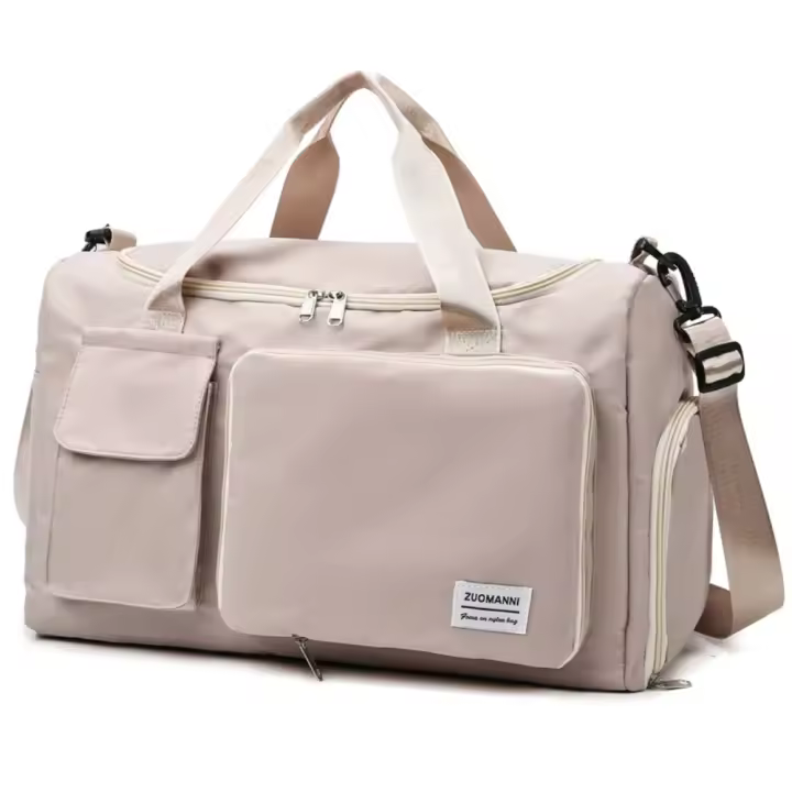 Bolsa de viaje de gran capacidad Weekender bolsas de Lona de noche con Para Zapatos bolsas de fitness Deportivo para Mujeres - 1