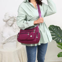 Bolso de hombro Oxford impermeable para mujer, bandolera informal multifunción, bolso de compras, bolso de mensajero de gran capacidad - details 1
