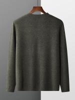 Chaqueta deportiva de lana para hombre, cárdigan de Cachemira con cuello en V informal a la moda, Chaqueta deportiva suave de punto de lana para otoño e invierno - details 4