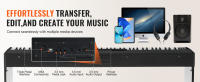 SucceBuy Piano digital contrapesado: 88 teclas totalmente contrapesadas, teclado dual, parlantes, 200 tonos/r ritmos, Bluetooth/USB/MIDI - details 3
