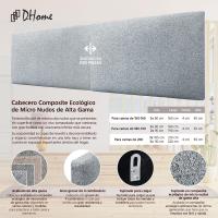 Cabecero de Polipiel o Tela Acualine Liso Dual Dividido en 2 Piezas Tapizado de Alta Gama Cabezal Tapizado Moderno (Tela Beige, 190cm Dual (Camas 180/190)) - details 15