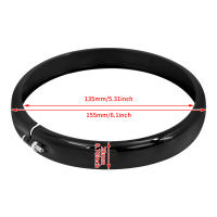 Anillo embellecedor para faro delantero de motocicleta, accesorio negro/cromo de 5,75 pulgadas para Harley Sportster XL 1200 883 Dyna Softail Fat Boy Street Glide - details 9