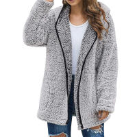 Abrigo de manga larga de Color liso para mujer, ropa de otoño para la escuela, oficina, salón, diario - details 4
