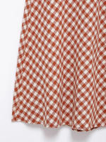 TRAFZA-traje a cuadros para mujer, elegante traje sin mangas con botones decorativos, chaleco con tirantes elegante + falda acampanada de cintura alta - details 20