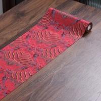 Tapete de té con brocado de estilo chino, tapete de escritorio elegante Retro, mantel decorativo suave de alta gama, casa de té, duradero, nuevo - details 9