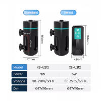 Lámpara de Esterilización Mini UV para Acuario de Coral Marino Temporizador de 3W/5W Hecho en China - details 8