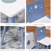 Mesa de Madera para Niños de 2-4 Años 60x40x43 cm Ideal para Dormitorio Sala - details 4