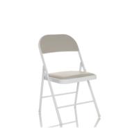 Silla plegable de visitante de piel sintética versátil
