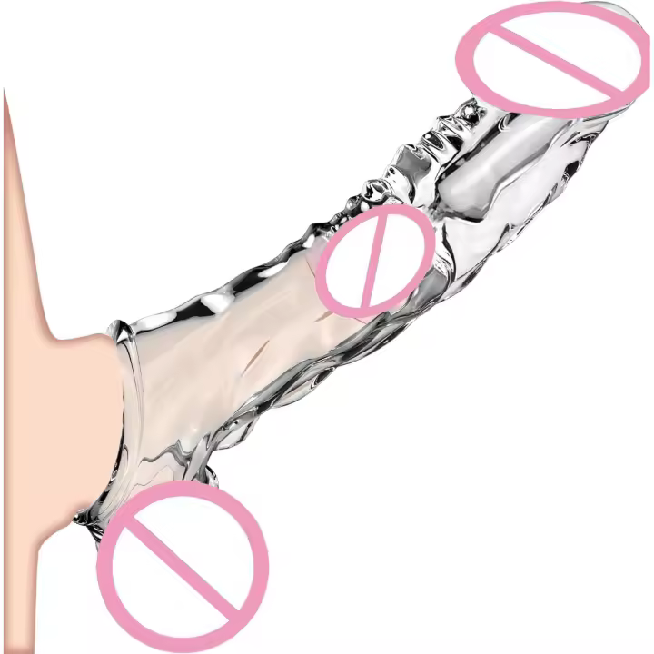 Funda para pene juguetes sexuales masculinos juguetes sexuales masculinos con cerradura anillo de esperma extensor de pene de silicona para mejorar el circunferencia del pene masculino alargador pene reutilizable para parejas juguetes de pareja masculina - 1