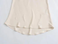 TRAFZA-faldas lisas de satén para mujer, faldas largas de cintura elástica para fiesta en la playa, trajes informales holgados, 2024 - details 8