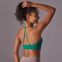 Top de mujer, cuello de chaleco Hai Yuga, decoración triul, deportes con espalda bonita, Top corto a prueba de golpes para - details 32