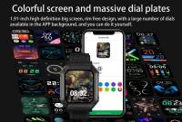 Reloj inteligente H31 para deportes al aire libre, llamada Bluetooth, pantalla Ultra HD 1,91, monitorización del ritmo cardíaco durante el sueño de 400mAH, reloj inteligente resistente al agua - details 4