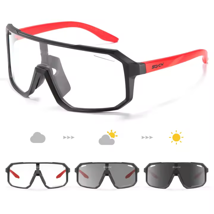 SCVCN-gafas de sol de ciclismo para hombre y mujer, lentes de sol deportivas, UV400, para exteriores, MTB - 1