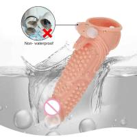 Empaque privado SEXY Extensor Realista Anillo Vibrador Funda para Pene Aumento Retraso de Eyaculación Condón Reutilizable Juguetes Sexuales para Hombres - details 6