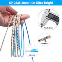 GAHADA Luz de Tira LED Ultra Delgada de 3mm Iluminación Brillante 5V Cinta LED Flexible para Decoración de Habitación Lámpara Nocturna para el Hogar - details 0