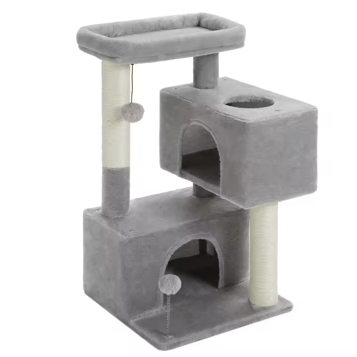 Árbol rascador para Gatos, Torre para Gatitos de S hasta la Plataforma Grande, 80x39x39cm - 1