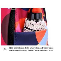 Mochila Multifuncional Antirrobo de Gran Capacidad Estilo Floral Correa de Hombro Arcuada - details 25