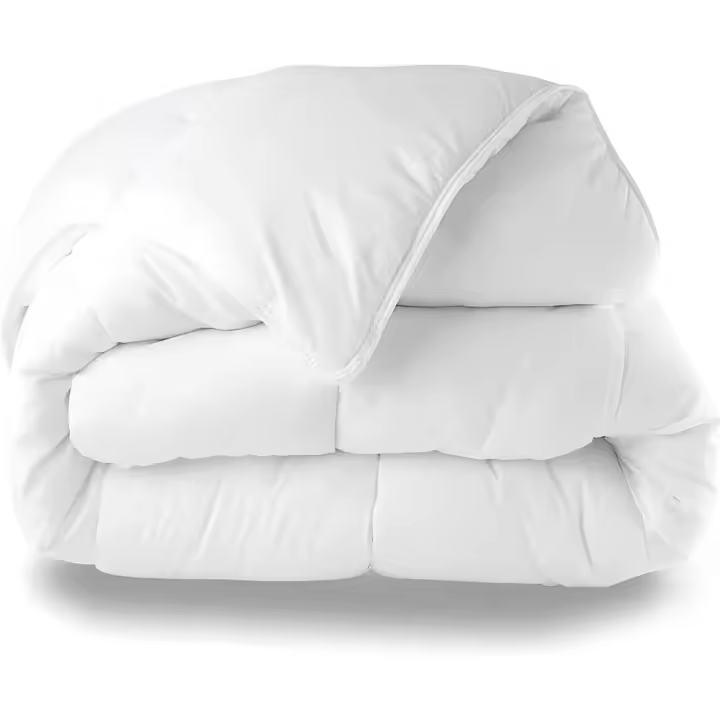 Relleno Nórdico de Fibra Hueca Blanco Dermoprotector, Transpirable, Suave y Antiácaros, Reversible, 1.8M 220*220CM - 1