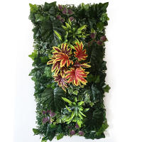 HUATIAN Pantalla de Pared de Hierba Artificial 50cmX100cm Decoración de Habitación Tropical - details 10