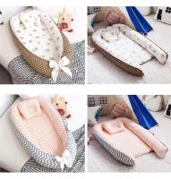 Cuna Portátil 85x50 cm con Almohada y Paragolpes de Algodón Cuna de Viaje Recién Nacido para Bebés y Niños de 0 a 12 Meses Desmontable y Lavable Cuna Antiaplastamiento Cama Mediana Nido Biônico Almohada para bebé Cuna de Viaje - details 8