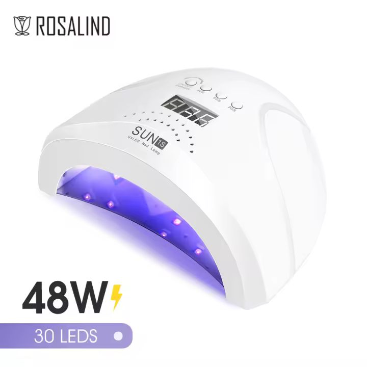 ROSALIND-Lámpara LED UV para uñas, secador de esmalte de uñas de Gel profesional con temporizador, herramientas automáticas de secado rápido, 48W - 1