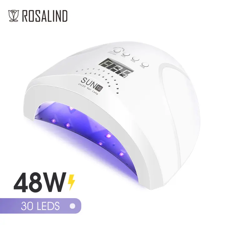 ROSALIND-Lámpara LED UV para uñas, secador de esmalte de uñas de Gel profesional con temporizador, herramientas automáticas de secado rápido, 48W - 1